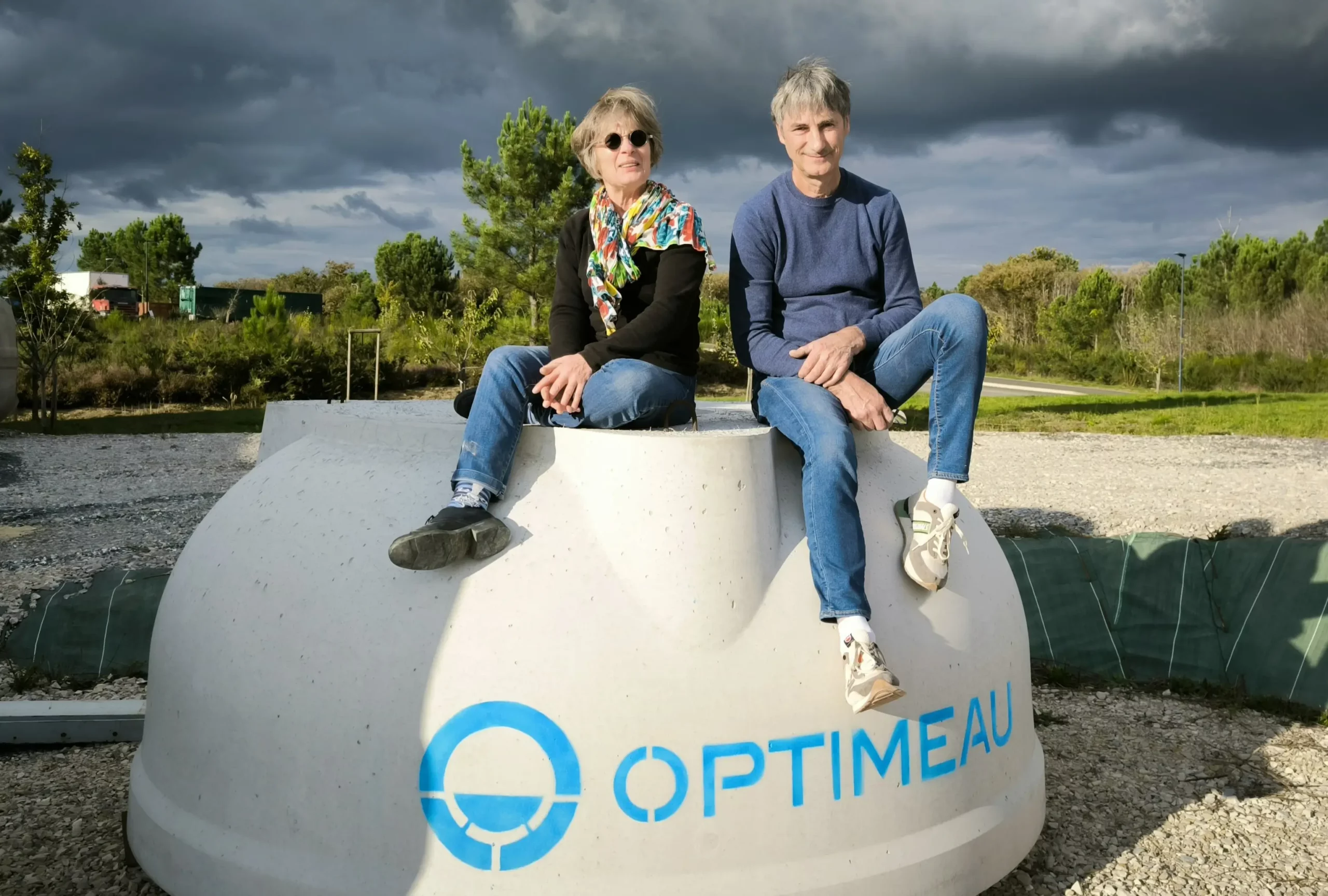 Corinne Moreau et Philippe Edme dirigeants de la société Optim Eau